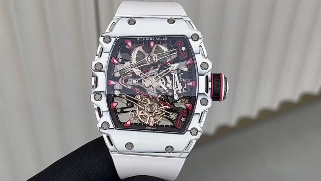 Richard Mille RM 38 02 Bubba Watson Tourbillon White Case Rubber & Fabric Strap