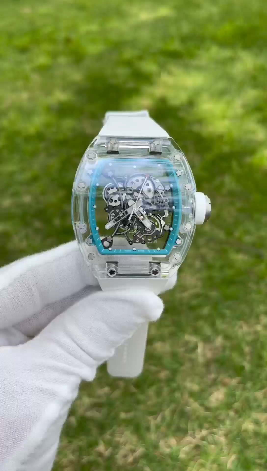 Richard Mille RM055 Transparent Case Skeleton Dial - Replica Factory