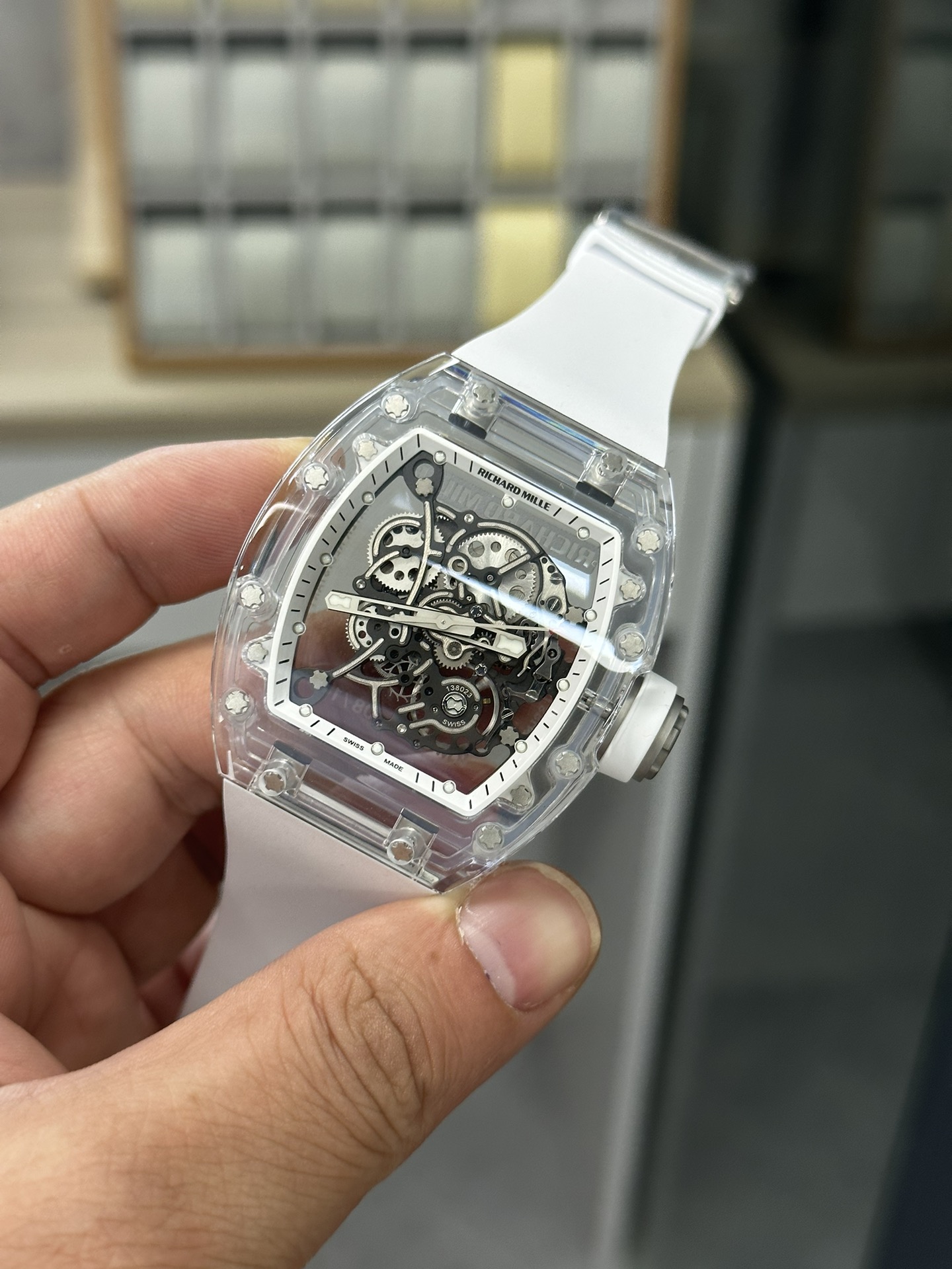 Richard Mille RM055 Transparent Case Skeleton Dial - Replica Factory
