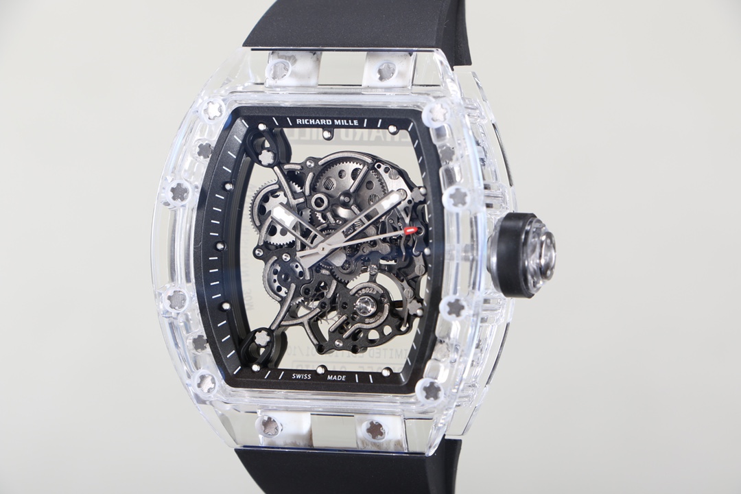 Richard Mille RM055 Transparent Case Skeleton Dial - Replica Factory