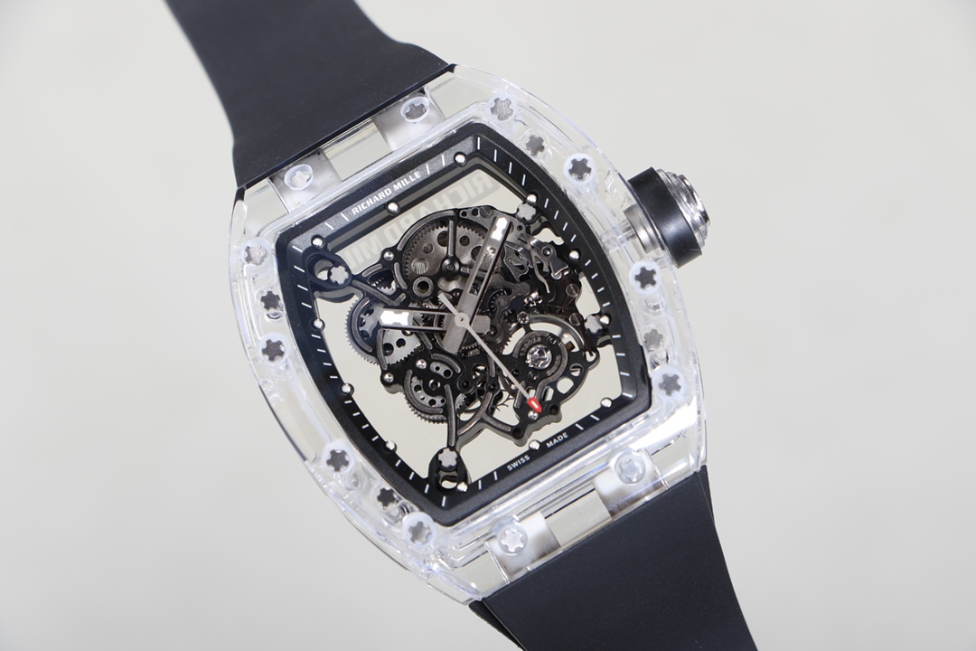 Richard Mille RM055 Transparent Case Skeleton Dial - Replica Factory