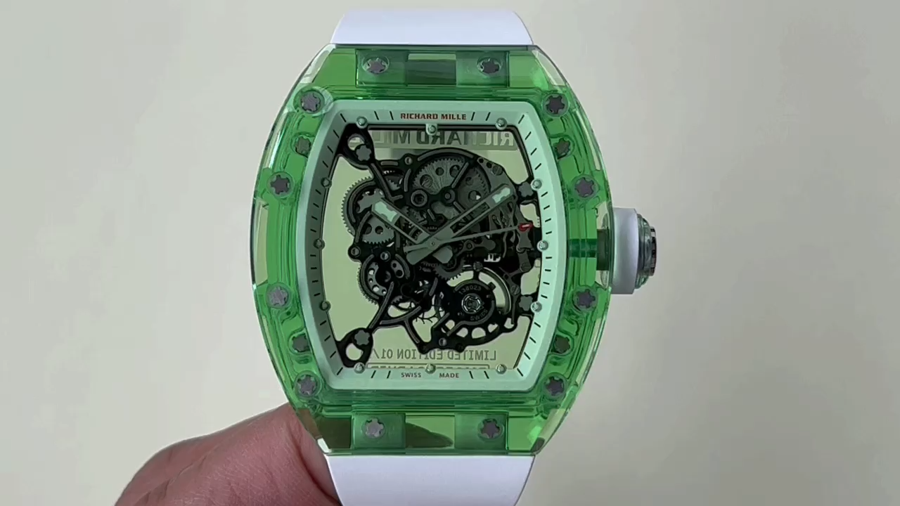 Richard Mille RM055 Transparent Case Skeleton Dial - Replica Factory