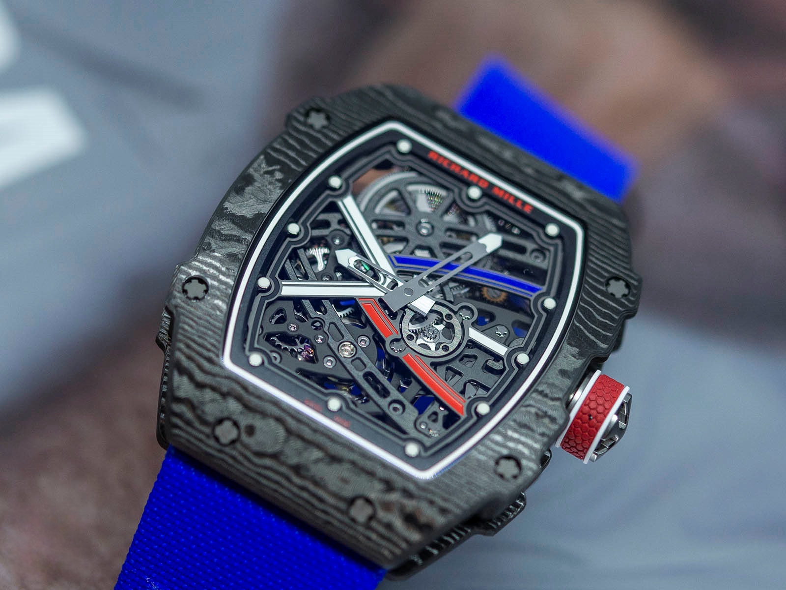 Richard Mille RM 67-02 Automatic Sebastian Ogier Black Blue - Replica Factory