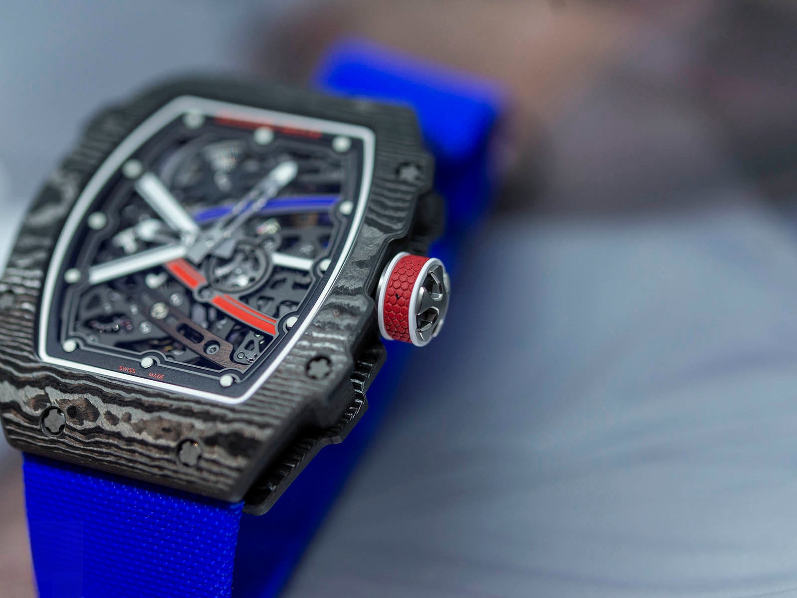 Richard Mille RM 67-02 Automatic Sebastian Ogier Black Blue - Replica Factory