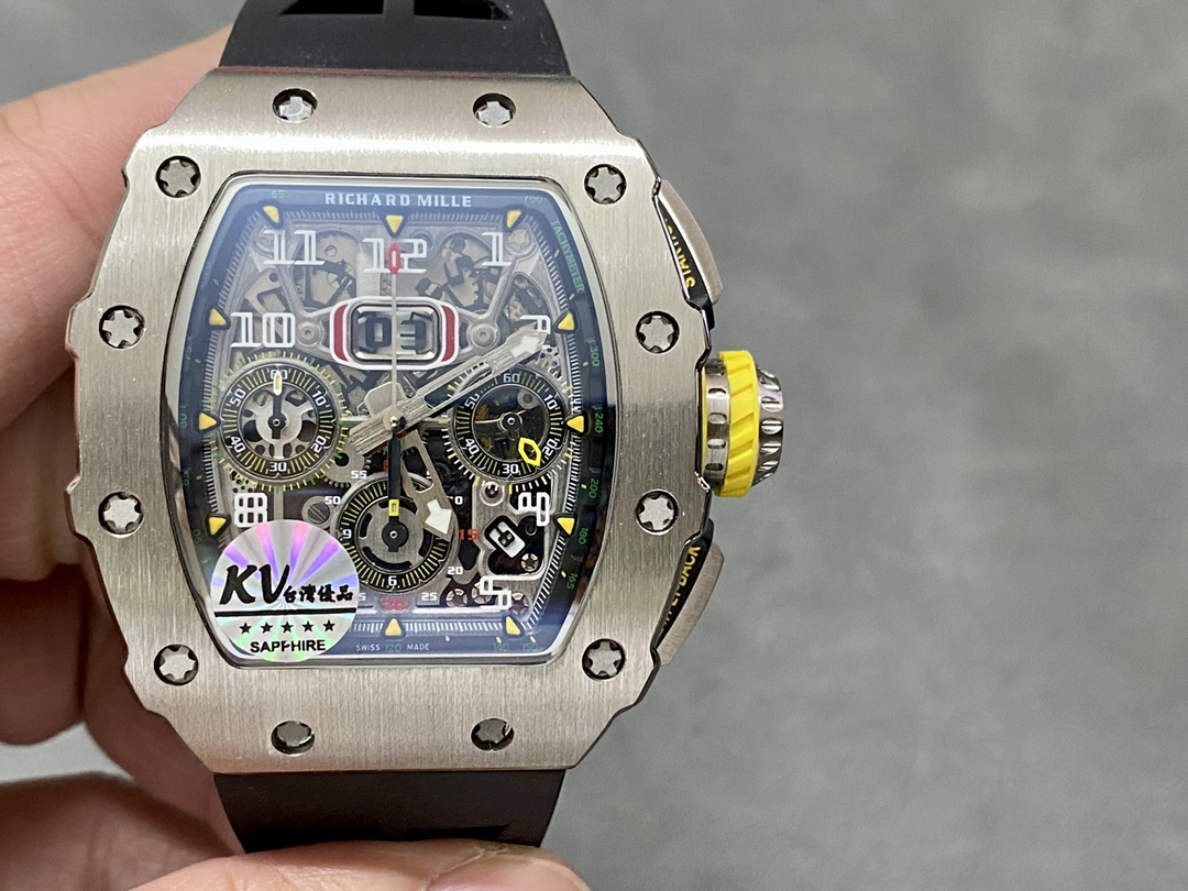 Richard Mille RM 11-03 Automatic Flyback Chronograph Silver Watch - Replica Factory