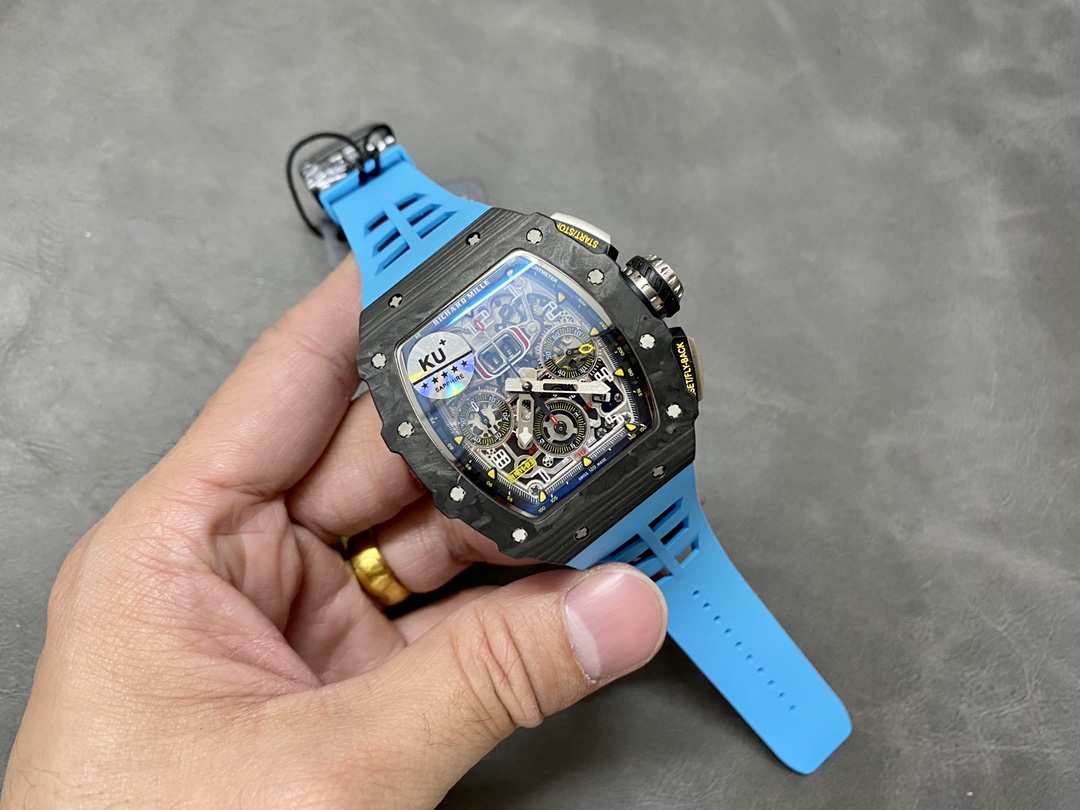 Richard Mille RM 11-03 Automatic Flyback Chronograph Blue Watch - Replica Factory
