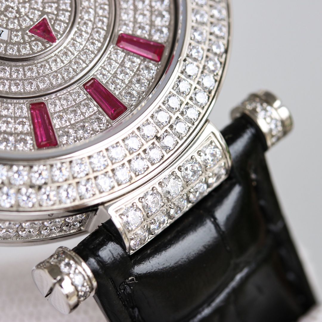 Franck Muller Double Mystery Ruby Diamond DM 42 D 2R CD Master of Complications Silver - Replica Factory