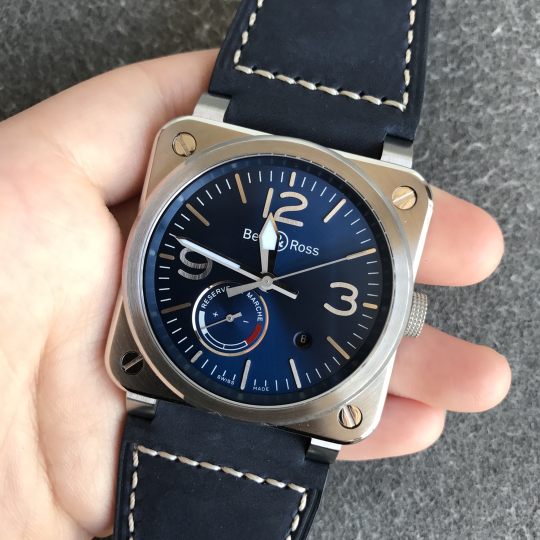 Bell & Ross INSTRUMENTS series BR0397-BL-SISCA2 Blue - Replica Factory