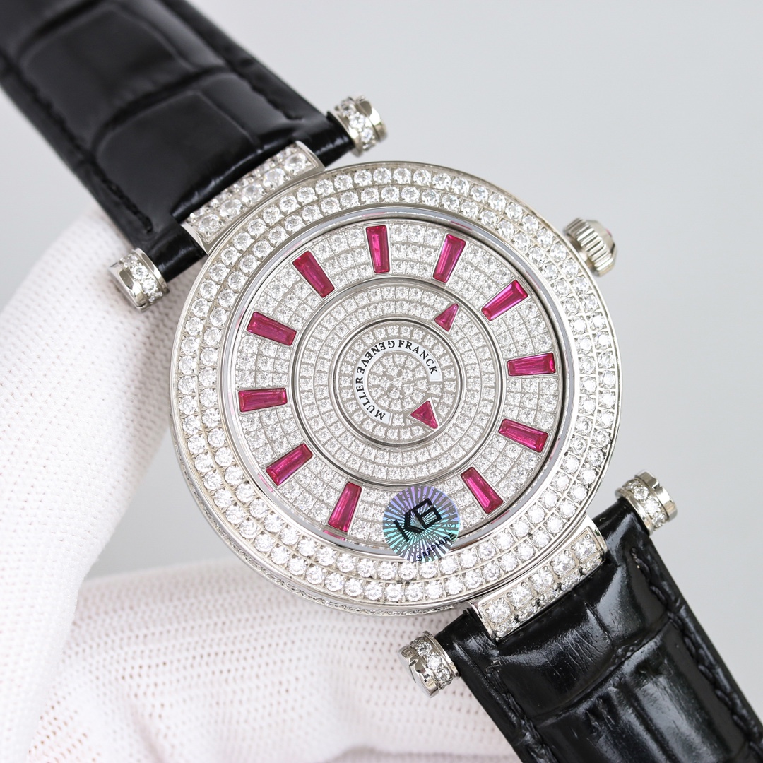 Franck Muller Double Mystery Ruby Diamond DM 42 D 2R CD Master of Complications Silver - Replica Factory