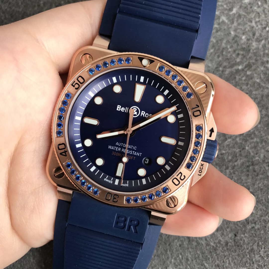 Bell Ross BR 03 92-D-BL-ST/SRB Blue - Replica Factory