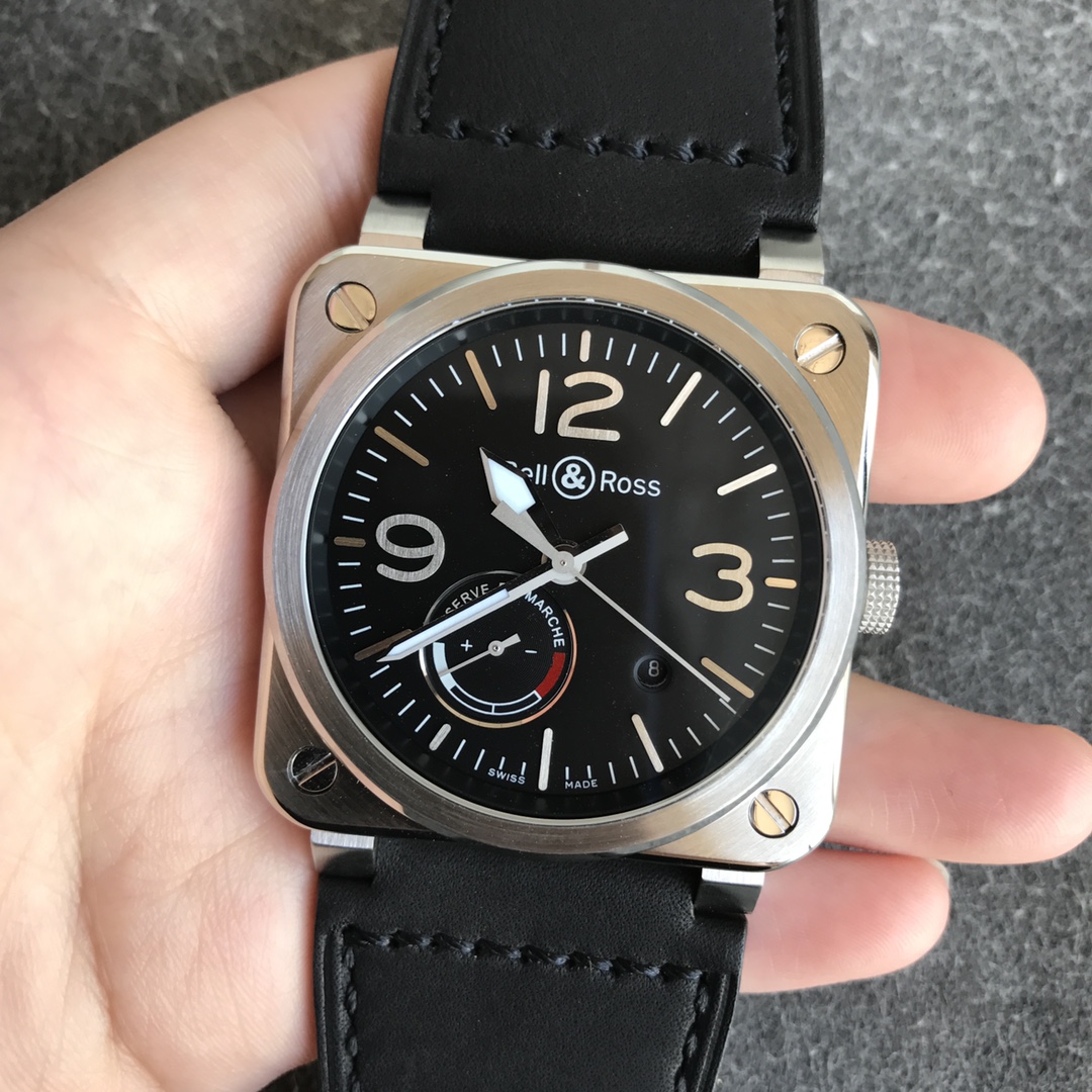 Bell & Ross INSTRUMENTS series BR0397-BL-SISCA2 Black - Replica Factory