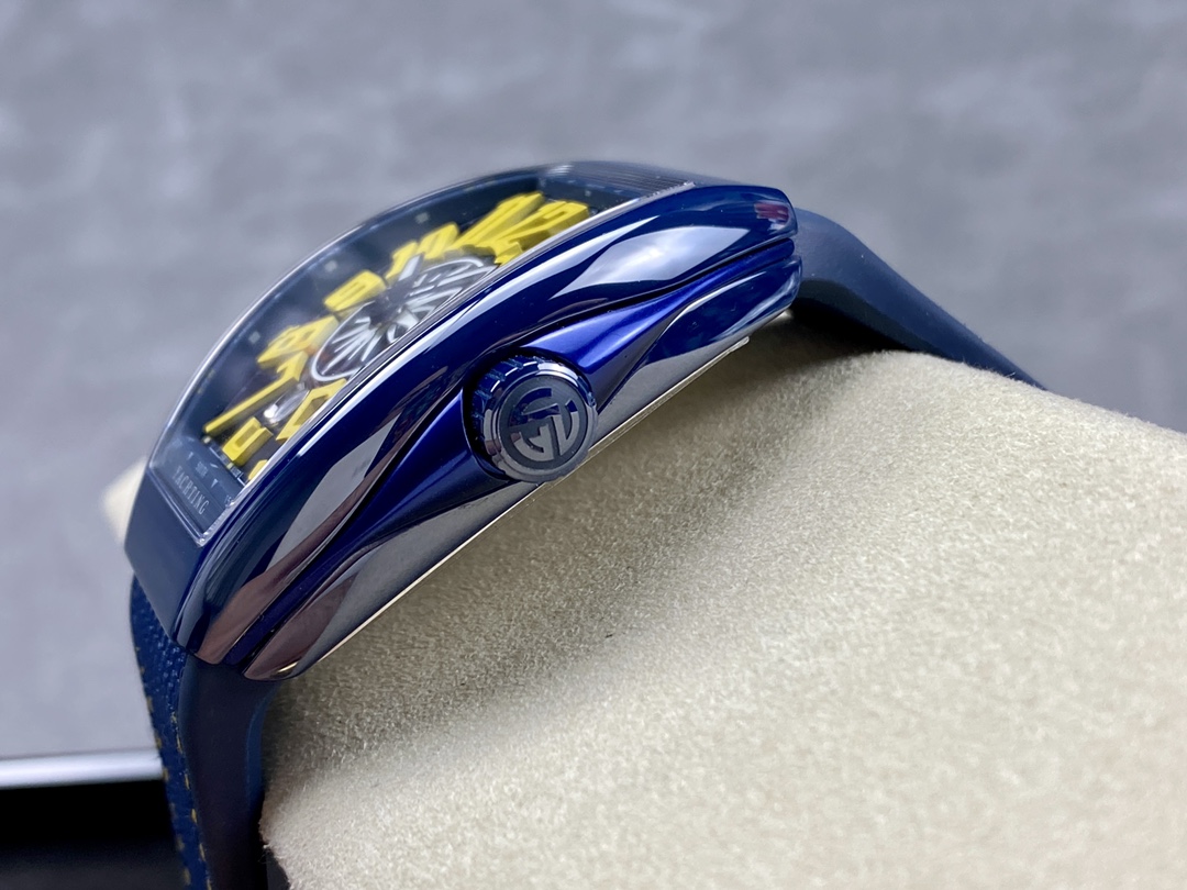 Franck Muller Framulan V45 Ceramic Yacht Model Yellow 45mm - Replica Factory