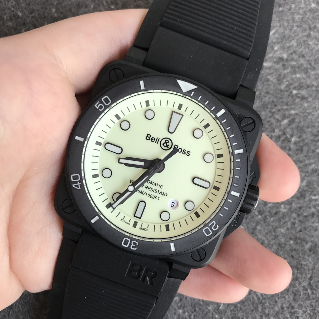 Bell & Ross Br 03 - 92 Diver Full Lum Watch - Replica Factory