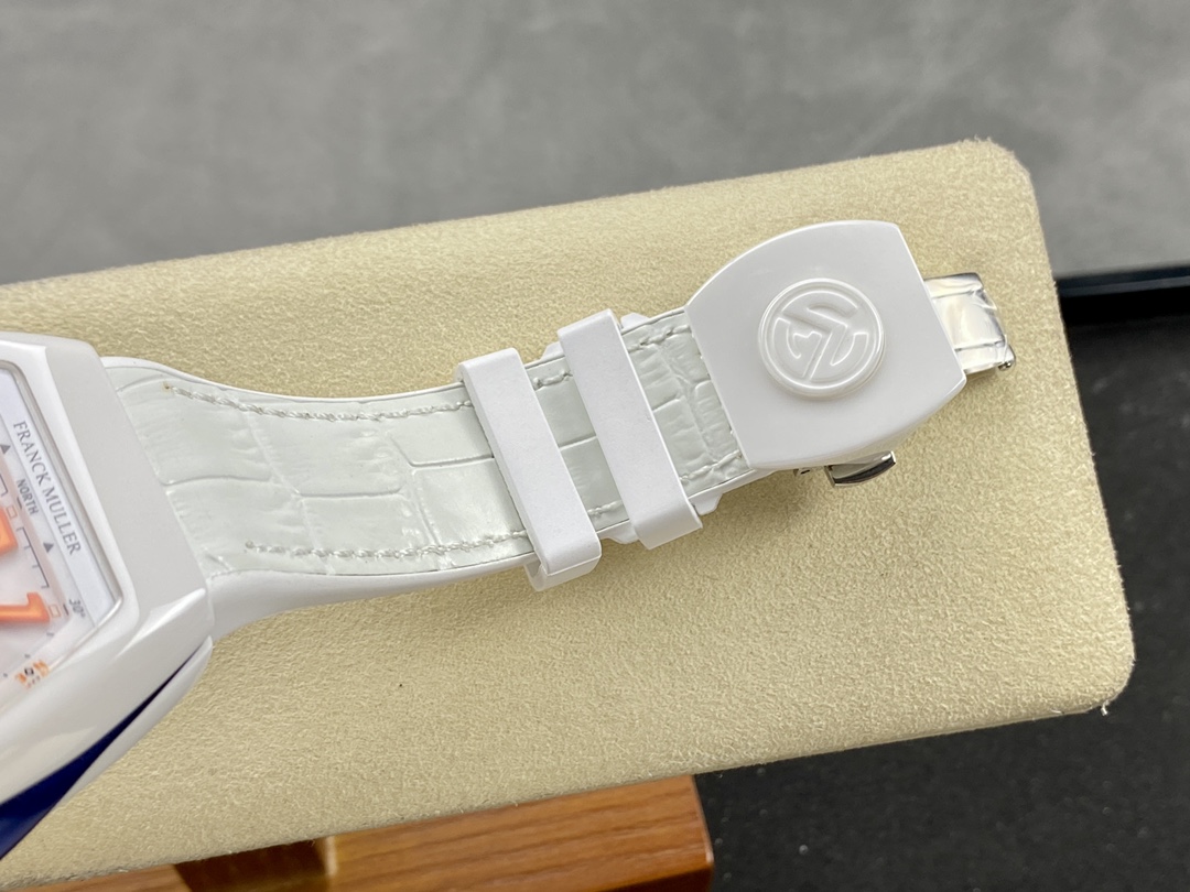 Swiss Franck Muller Framulan V45 White Ceramic Yacht Model Orange Number - Replica Factory