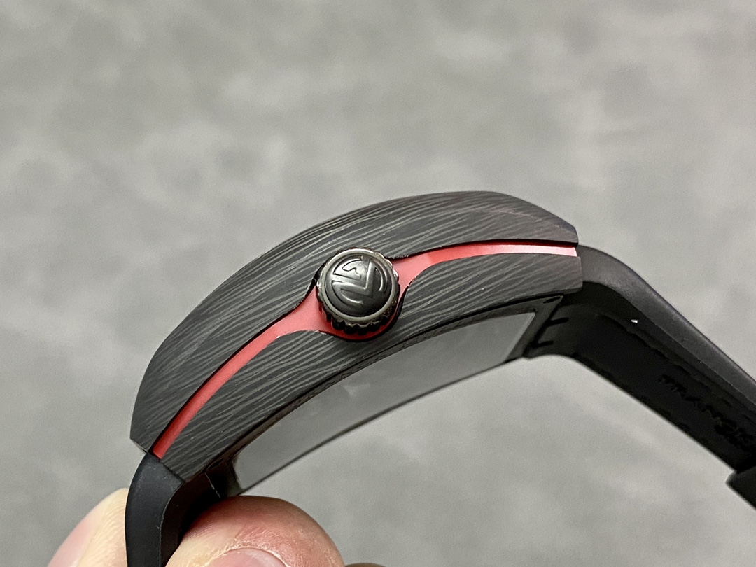 Franck Muller Skeleton V45 T SQT Black Strap 35.6mm×40.6mm - Replica Factory