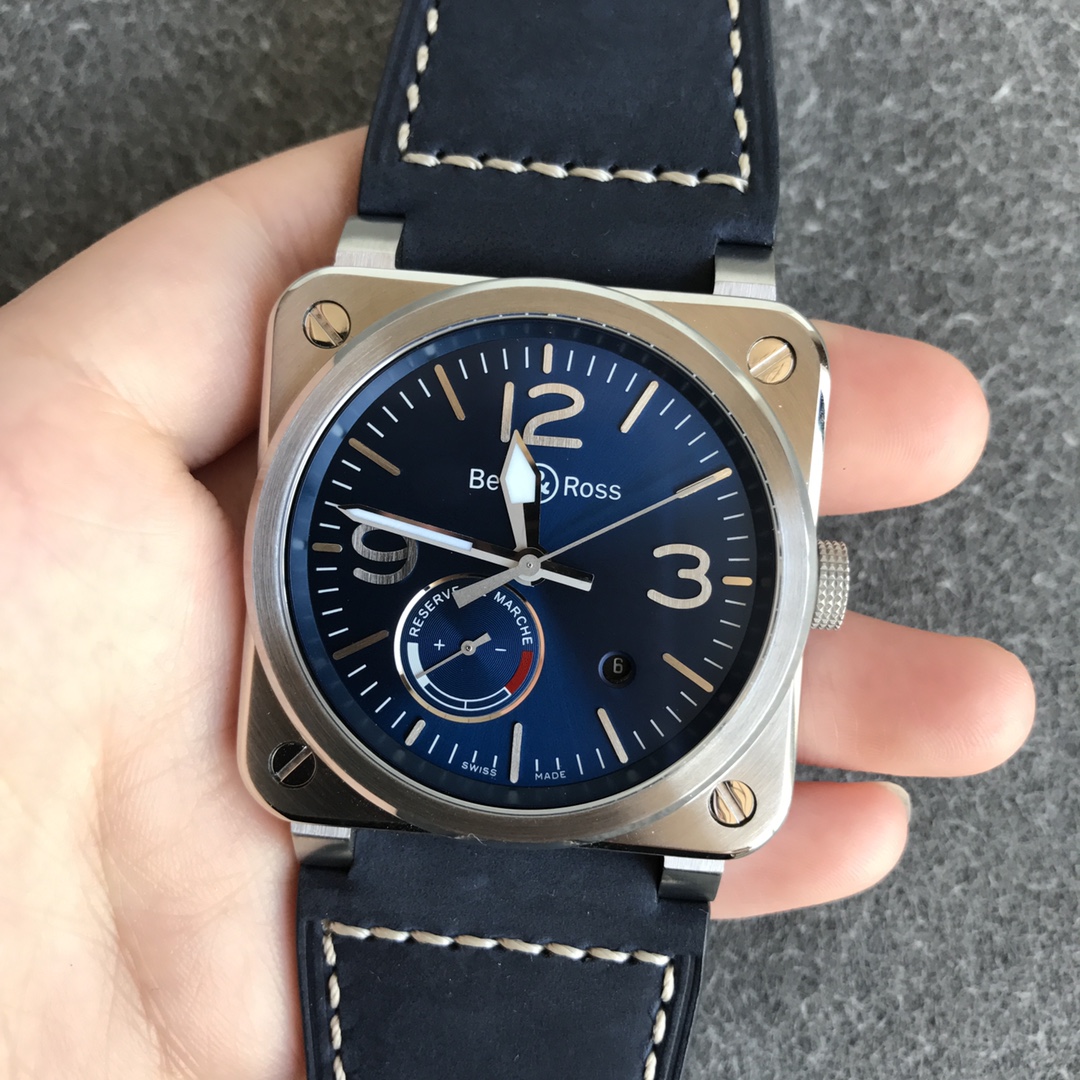 Bell & Ross INSTRUMENTS series BR0397-BL-SISCA2 Blue - Replica Factory