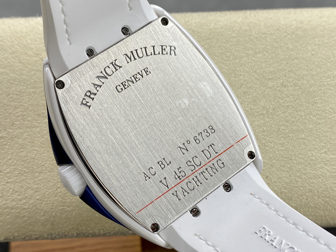 Swiss Franck Muller Framulan V45 White Ceramic Yacht Model Orange Number - Replica Factory
