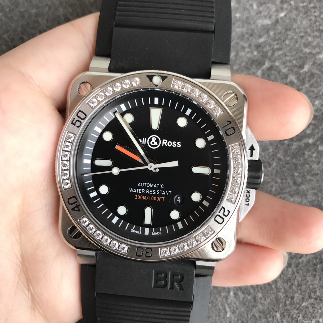 Bell Ross BR 03 92-D-BL-ST/SRB Black Dial - Replica Factory