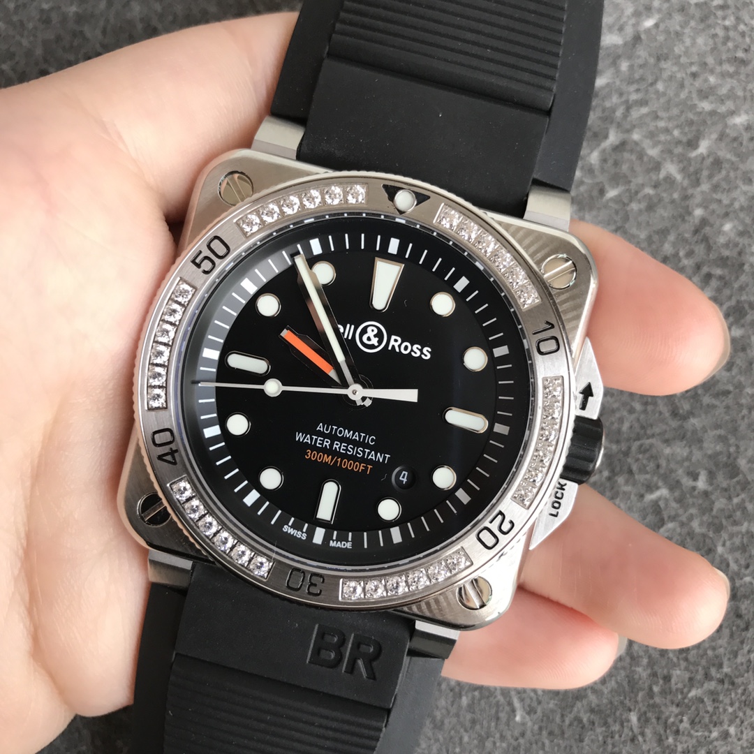 Bell Ross BR 03 92-D-BL-ST/SRB Black Dial - Replica Factory