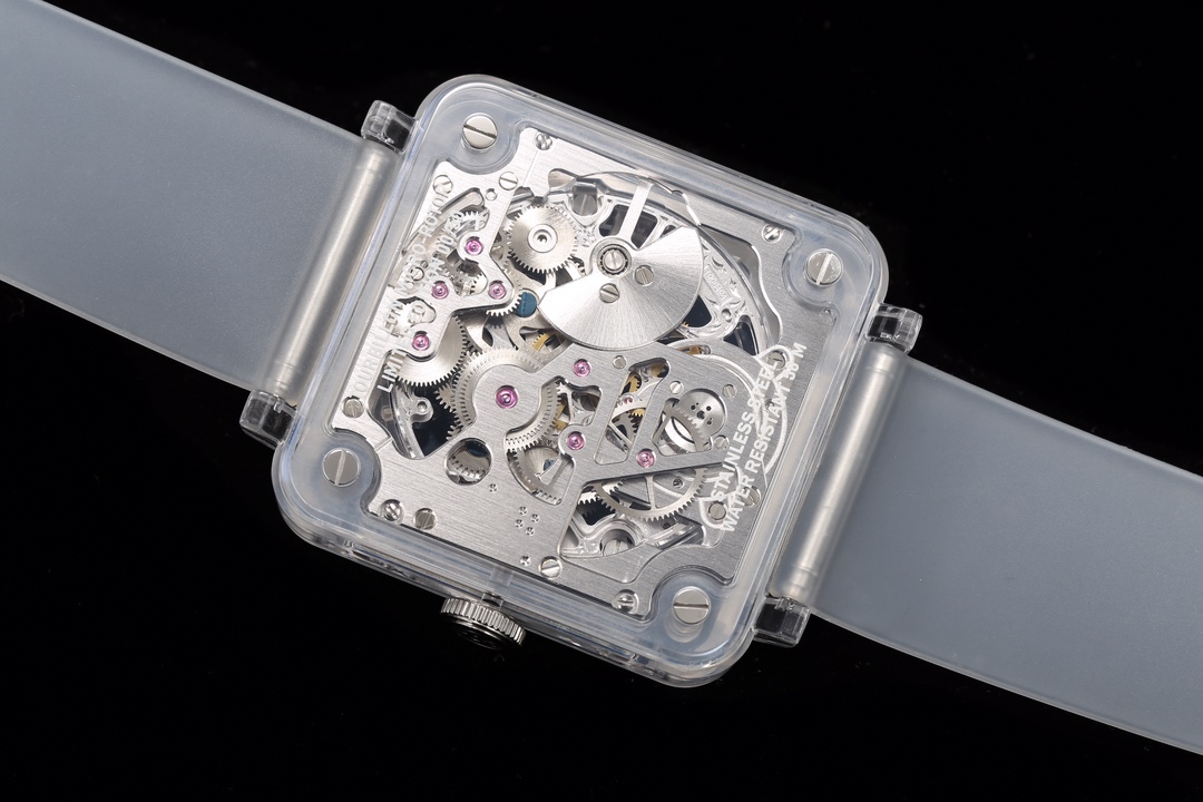 Bell & Ross BR fully transparent tourbillon watch - Replica Factory