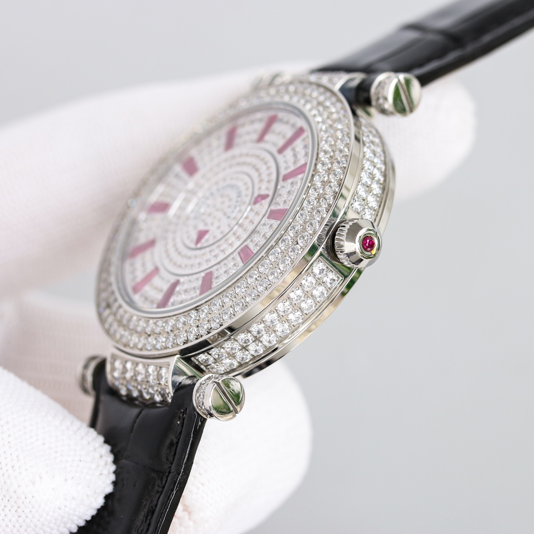 Franck Muller Double Mystery Ruby Diamond DM 42 D 2R CD Master of Complications Silver - Replica Factory