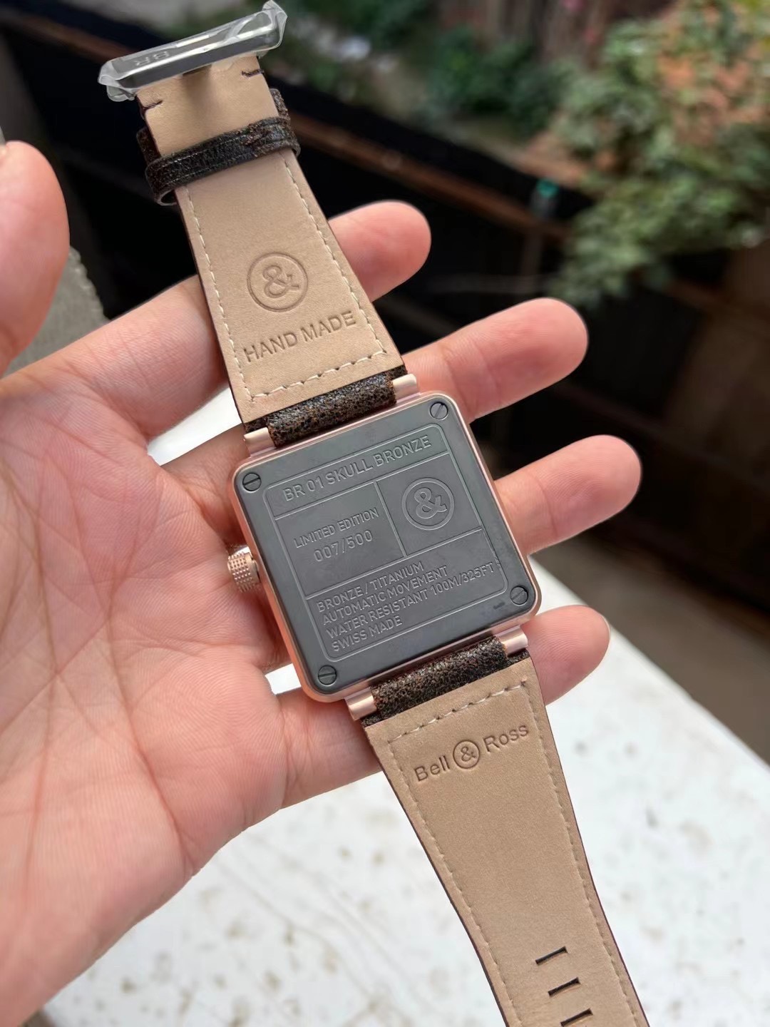 Bell & Ross BR0192-SKULL-BR BR 01 Skull Bronze 46 mm Watch - Replica Factory