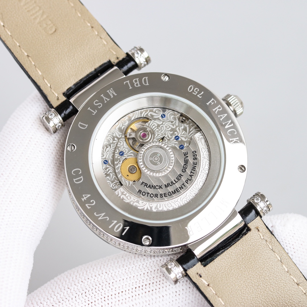 Franck Muller Double Mystery Ruby Diamond DM 42 D 2R CD Master of Complications Silver - Replica Factory