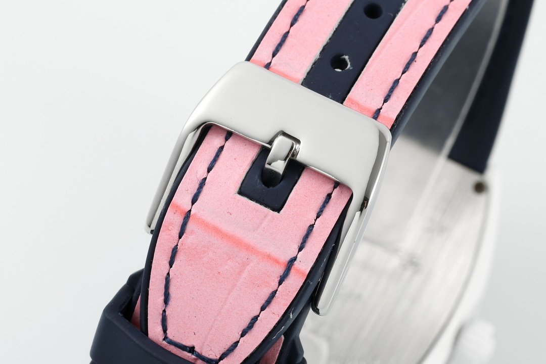 Franck Muller Women's Yacht Pink Leather Strap - Replica Factory