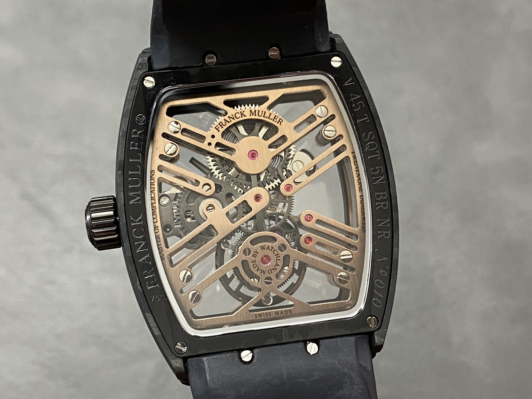 Franck Muller Vanguard Seven Days V 45 S6 SQT NR BR (5N) TT SK BLK - Replica Factory