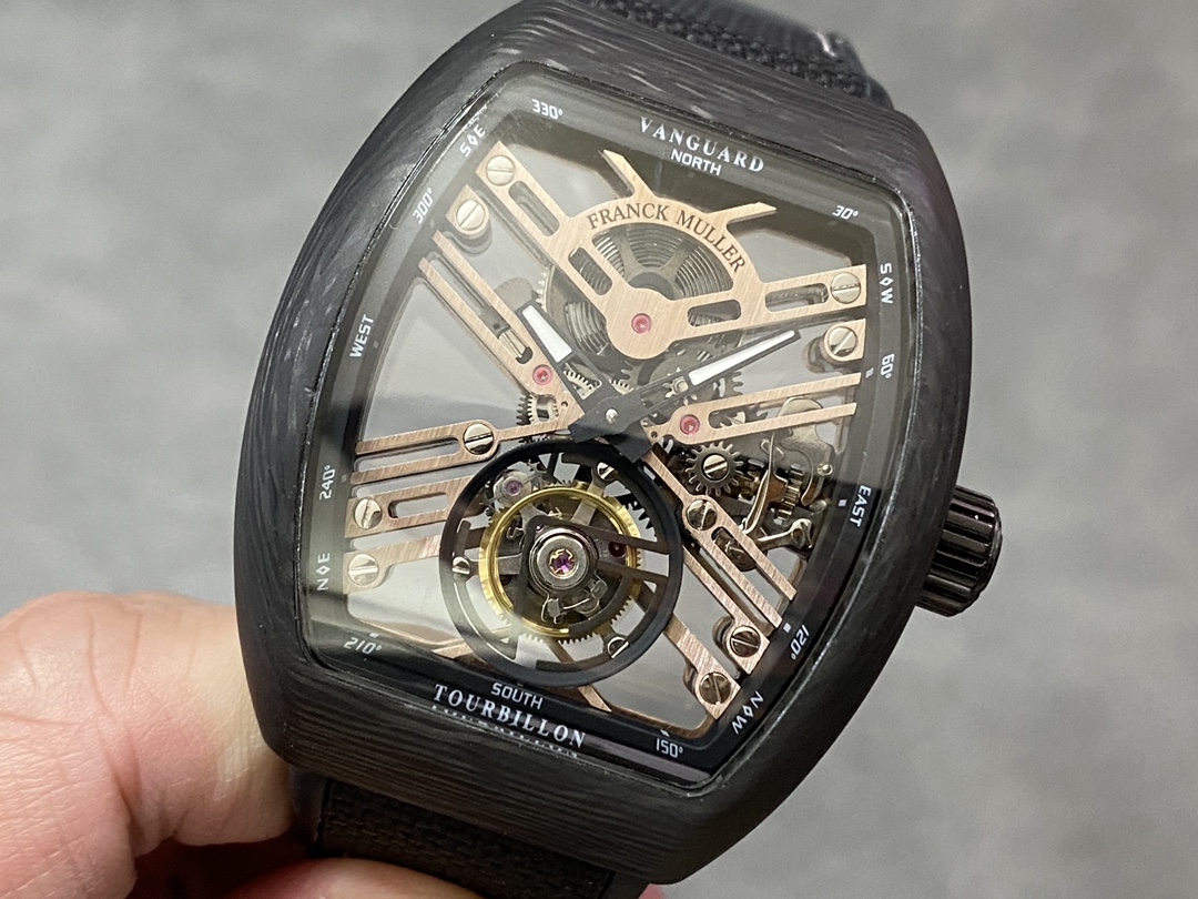 Franck Muller Vanguard Seven Days V 45 S6 SQT NR BR (5N) TT SK BLK - Replica Factory