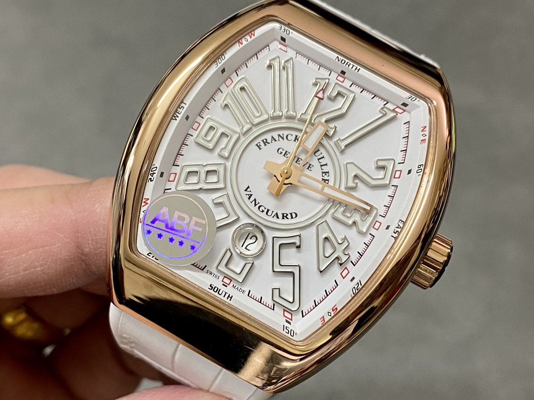 Franck Muller Vanguard Date Rose Gold V 45 SC DT 5N BC - Replica Factory