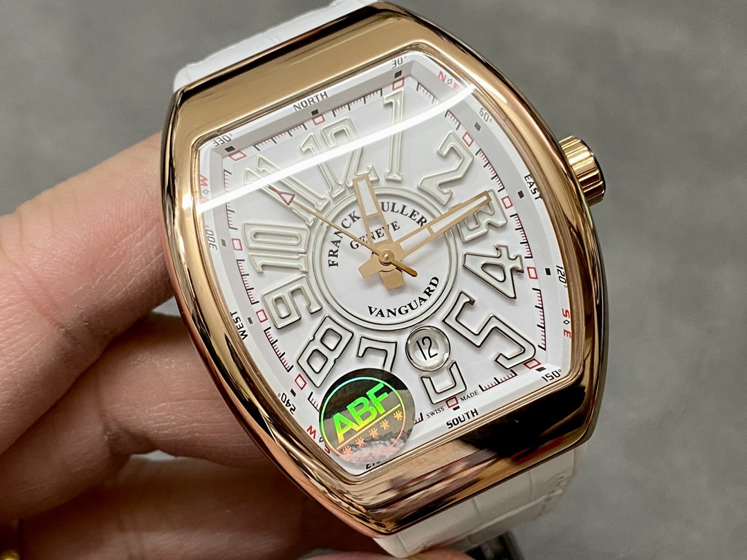 Franck Muller Vanguard Date Rose Gold V 45 SC DT 5N BC - Replica Factory
