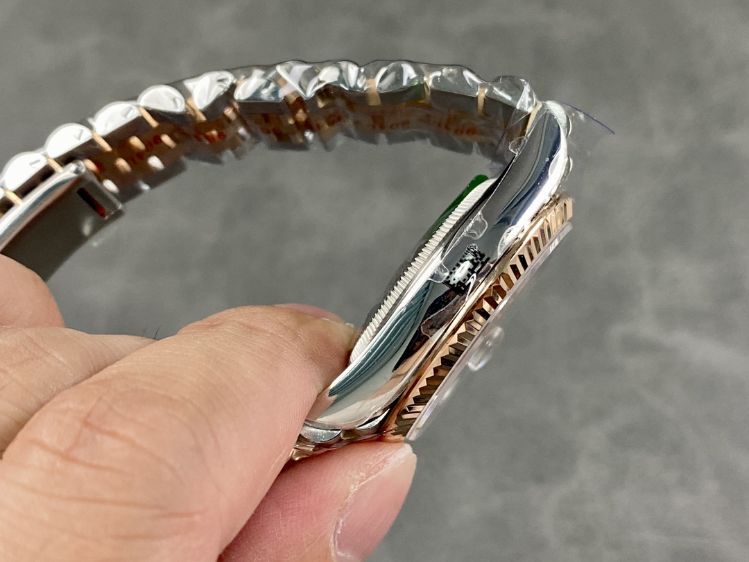 Rolex DateJust 126231 Two-Tone SS Rose Gold Grey Rhodium Dial - Replica Factory