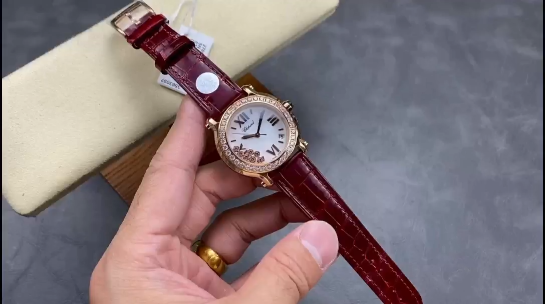 Chopard Happy Sport Rose Gold Women's Quartz Watch 278475-3037 - Replica Factory