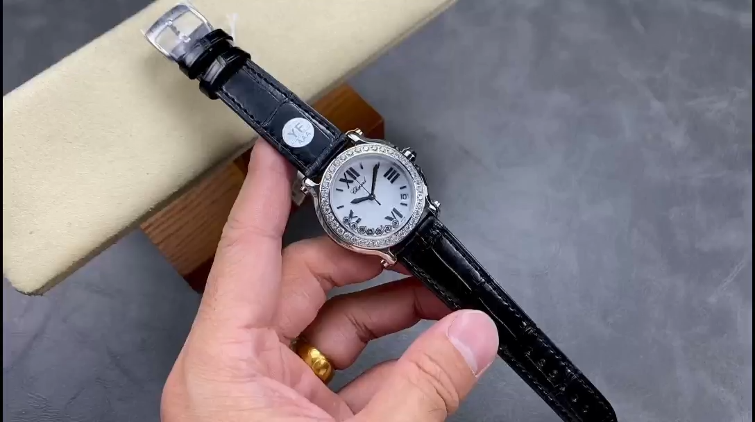 Chopard Happy Sport Diamond Bezel Women's Quartz Watch 278475-3037 - Replica Factory