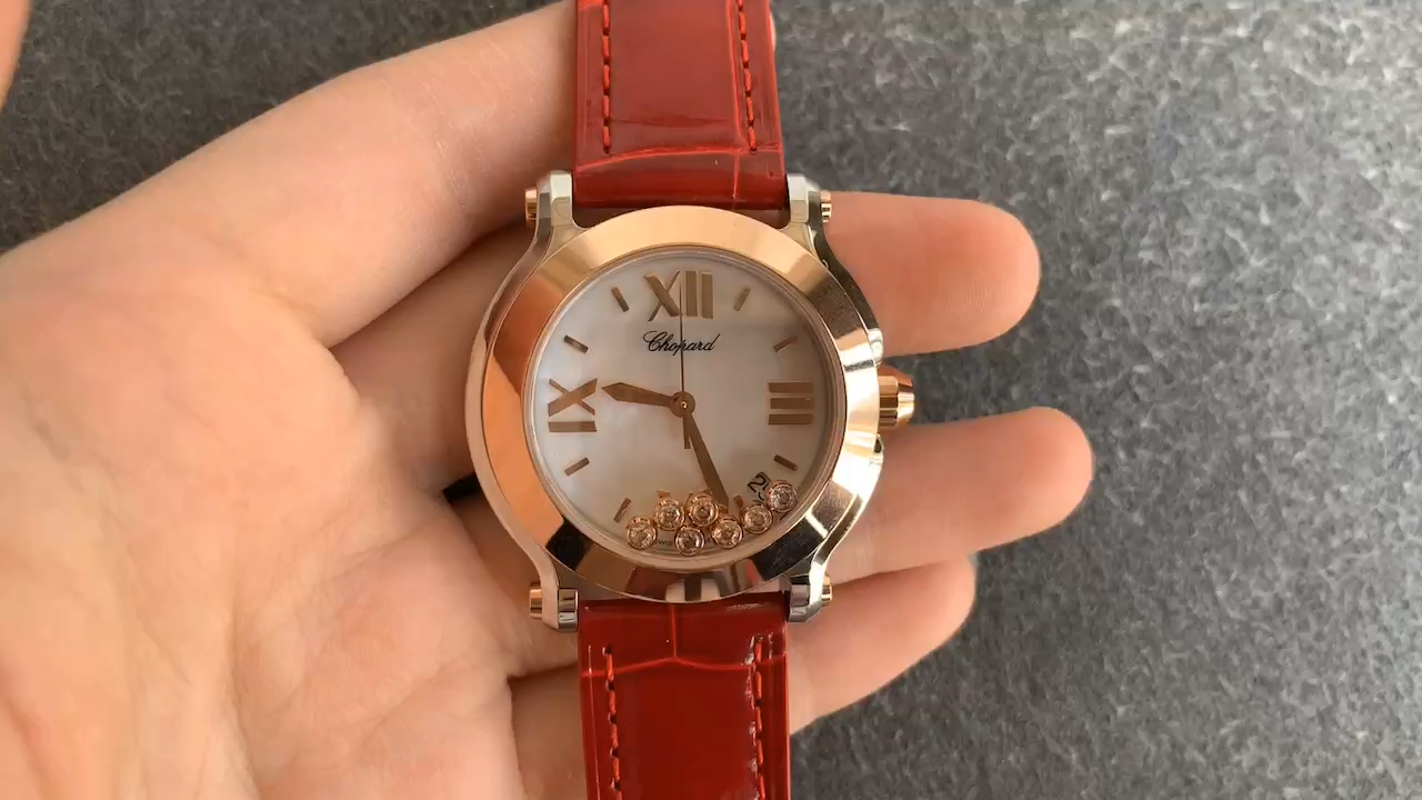 Chopard Happy Sport White Diamond Dial 278475-3001 - Replica Factory