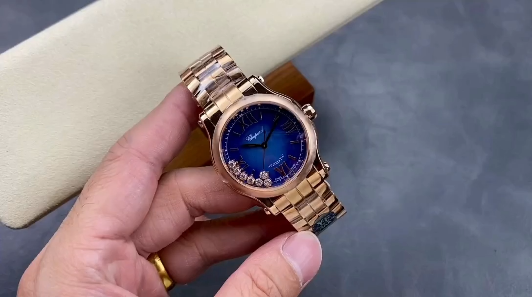 Chopard Happy Sport Rose Gold Stainless Steel 36mm 278578-6003 - Replica Factory