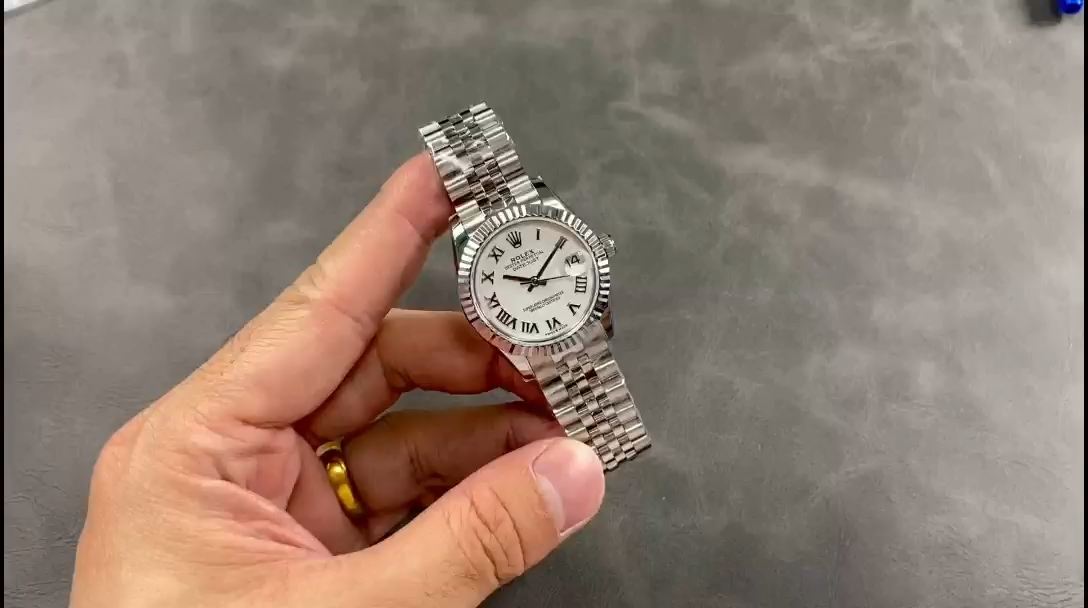 Rolex Datejust 279174 Stainless Steel Silver Roman Numeral Dial 28mm Lady Replica Watch - Replica Factory