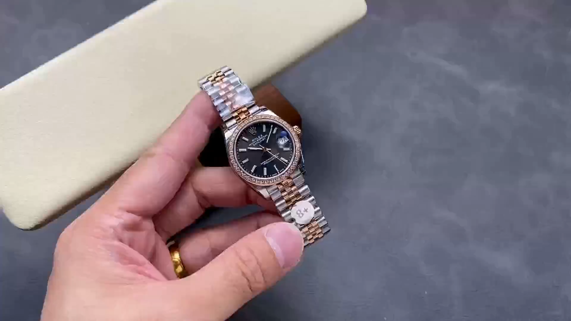 Replica Rolex Datejust 31 Dark Rhodium Dial 278381RBR 0018 Lady Watch - Replica Factory