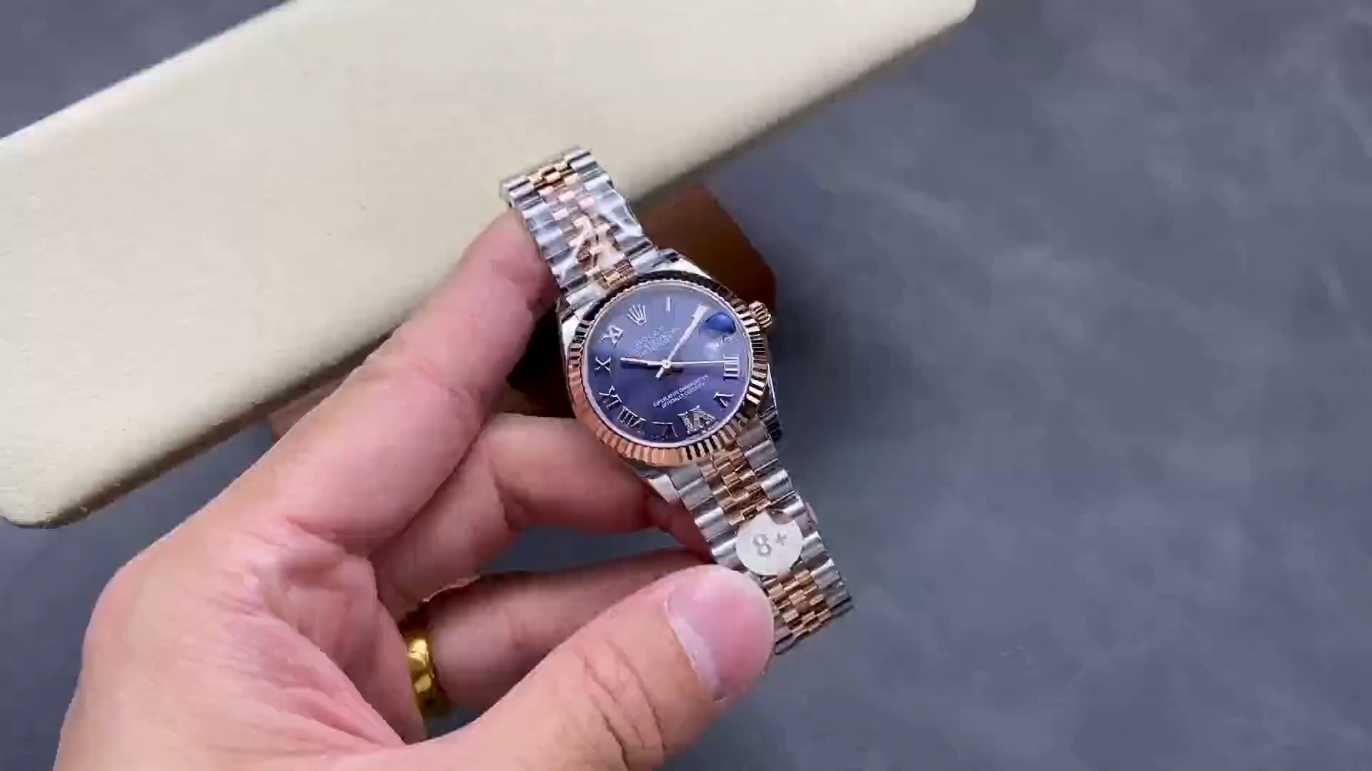 Rolex Datejust 31 Aubergine Pave Roman Dial M278271 0020 Women's Watch - Replica Factory