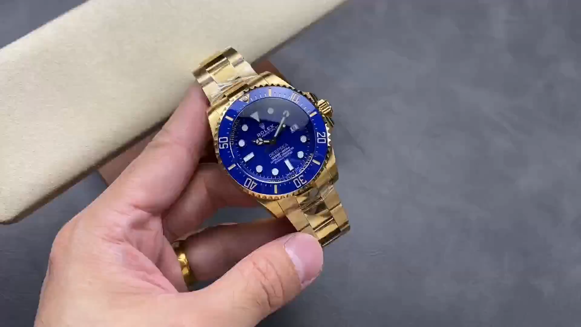 Rolex New 2024 Release Deepsea Gold Blue Dial 136668LB - Video