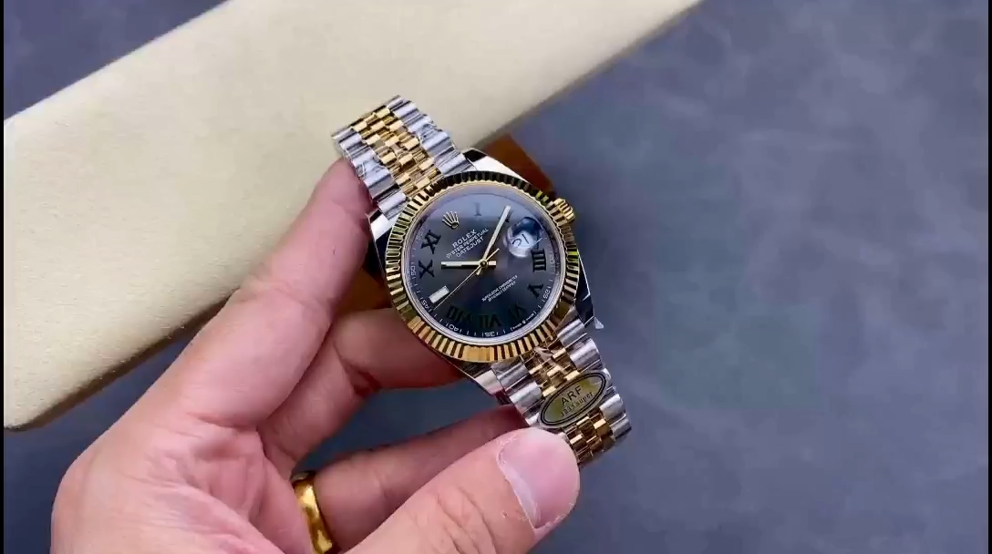 Rolex Datejust m126333 0020 Grey Dial Jubilee 41mm Two Tone Men's Watch - Replica Factory