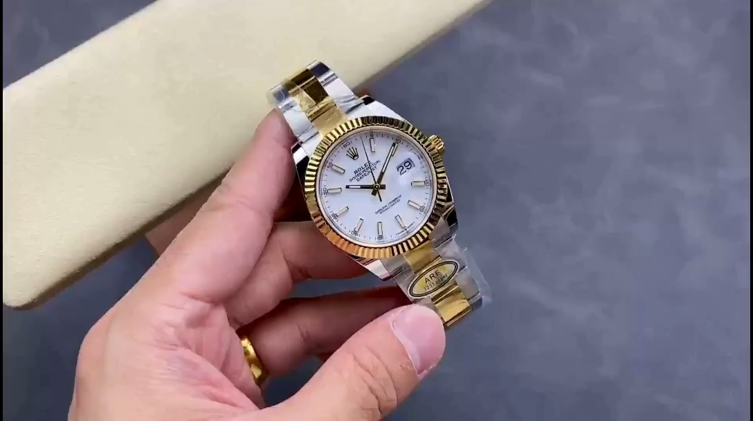 Rolex Datejust 126333 0015 White Index Oyster 41mm Two Tone Steel - Replica Factory