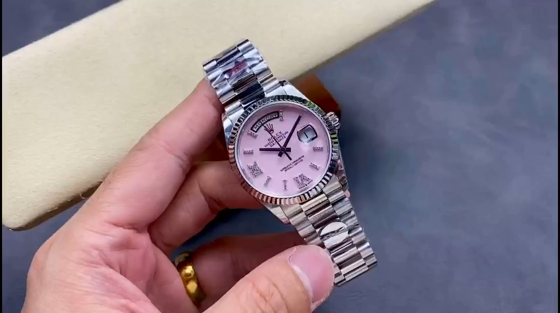 Rolex Day Date 36 Pink Roman m128236 0006 - Replica Factory