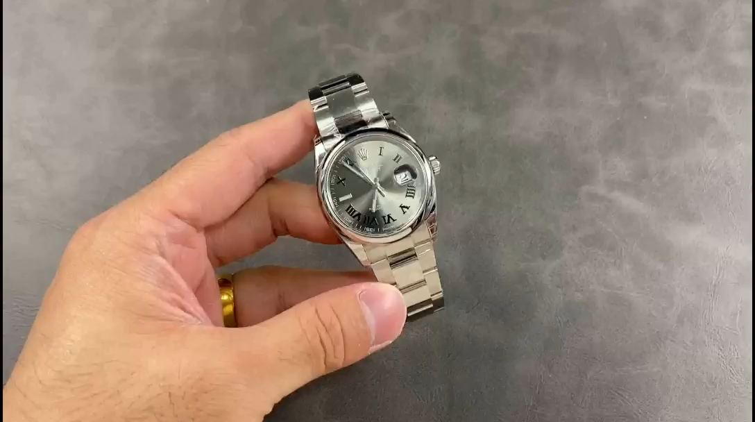 Rolex Datejust 126200 Stainless Steel Grey Wimbledon dial 36MM Unisex Replica Watch - Replica Factory