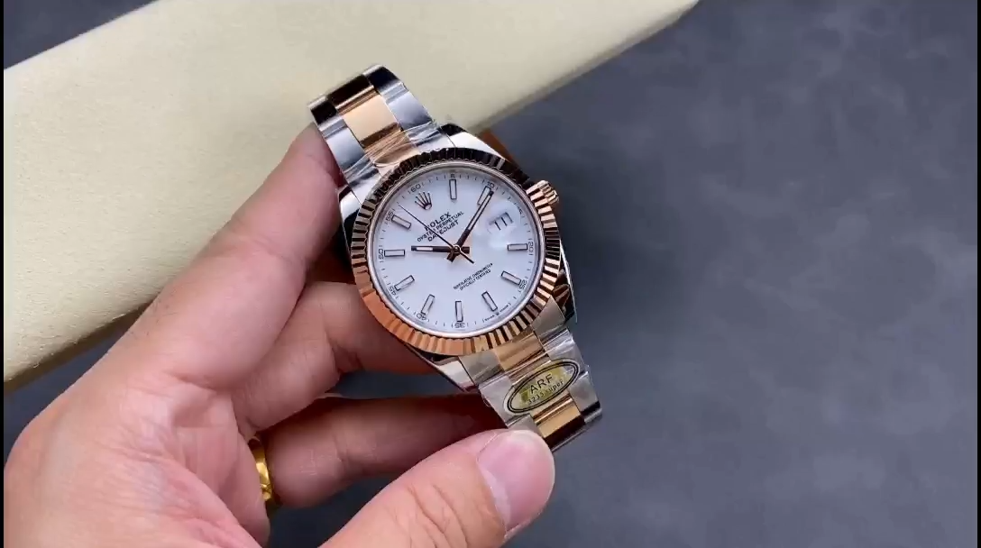 Rolex Datejust Stainless Steel and Rose Gold m126231 0018 White Index Oyster - Replica Factory