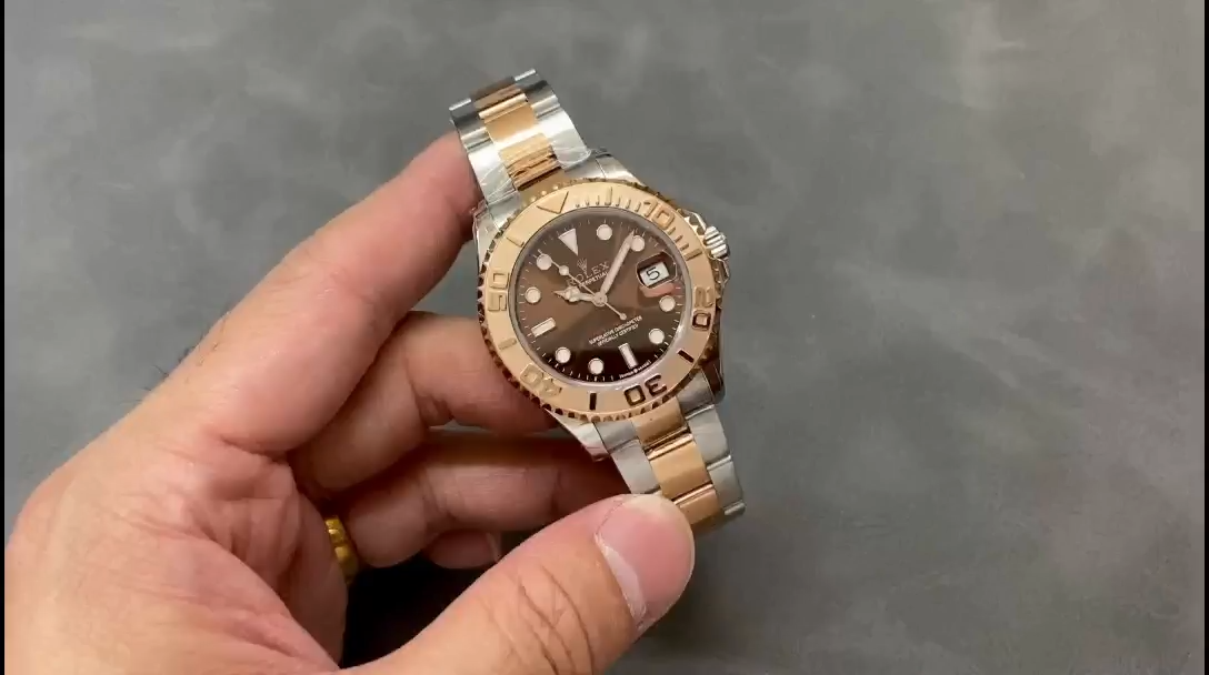 Rolex Yacht-Master 268621 Everose Bezel Chocolate Dial 37mm Unisex Replica Watch - Video