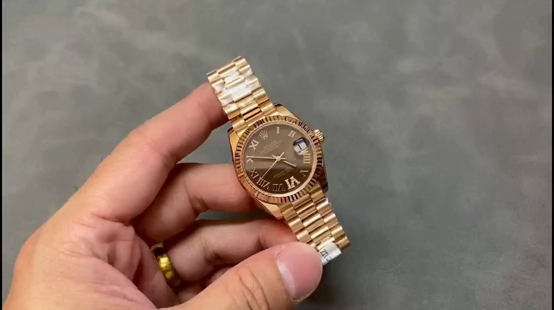 Rolex Datejust 31 Everose Gold Chocolate Dial m278275 0025 - Replica Factory