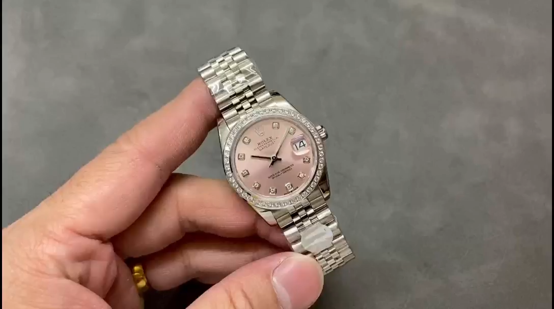 Rolex Datejust Steel White Gold Pink Dial m279384rbr 0003 28mm Lady Replica Watch - Replica Factory