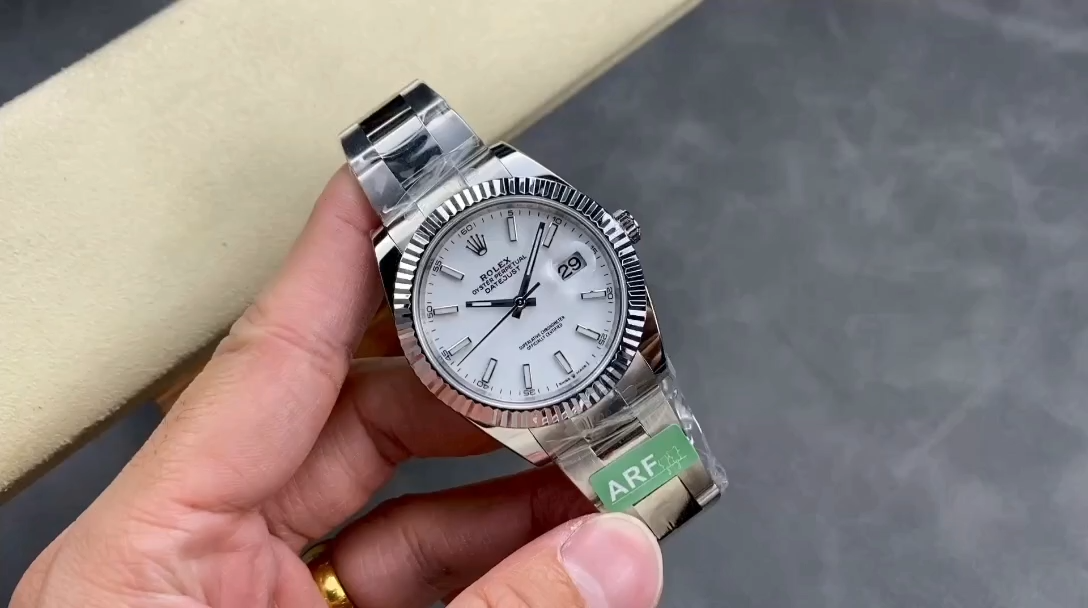 Rolex Datejust 41 Stainless Steel And White Gold White Dial M126334 0009 Men's Watch - Replica Factory